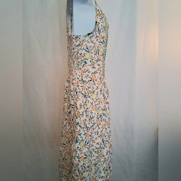 Angashion Womens Spaggetti Strap Boho Summer Long Flowy Maxi Dress Sundress SM - Picture 5 of 13